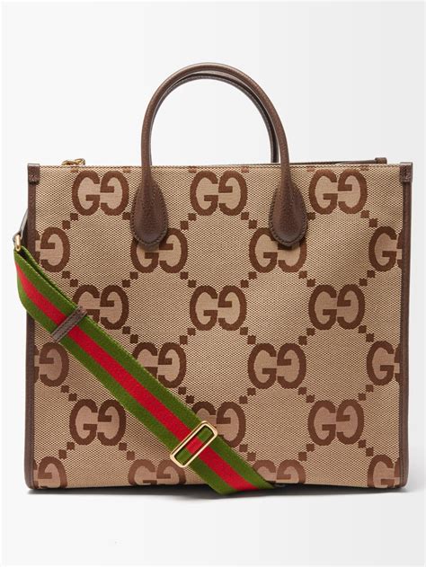 gucci jumbo canvas|gucci canvas totes.